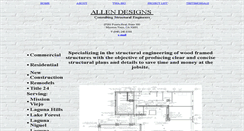 Desktop Screenshot of allendesigns.com